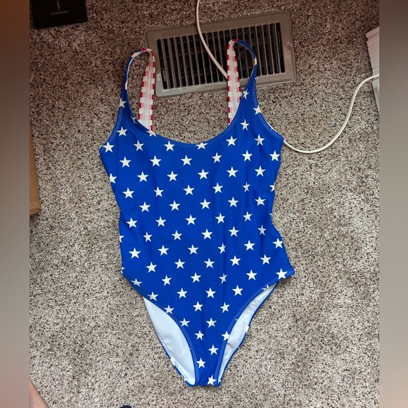 PacSun Other - Blue Star one piece flag Swimsuit